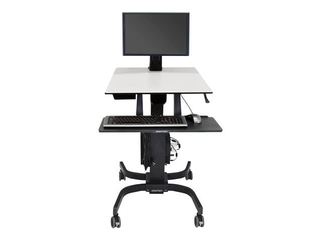 Ergotron WorkFit-C Single LD - sit/standing workstation - rectangular - grey
