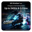 LG UltraGear 34GX900A-B 34" Ultrawide Curved OLED Quad HD 240Hz 0.03ms USB-C Freesync Premium Pro Height Adjustable Gaming Monitor with Speakers thumbnail 3