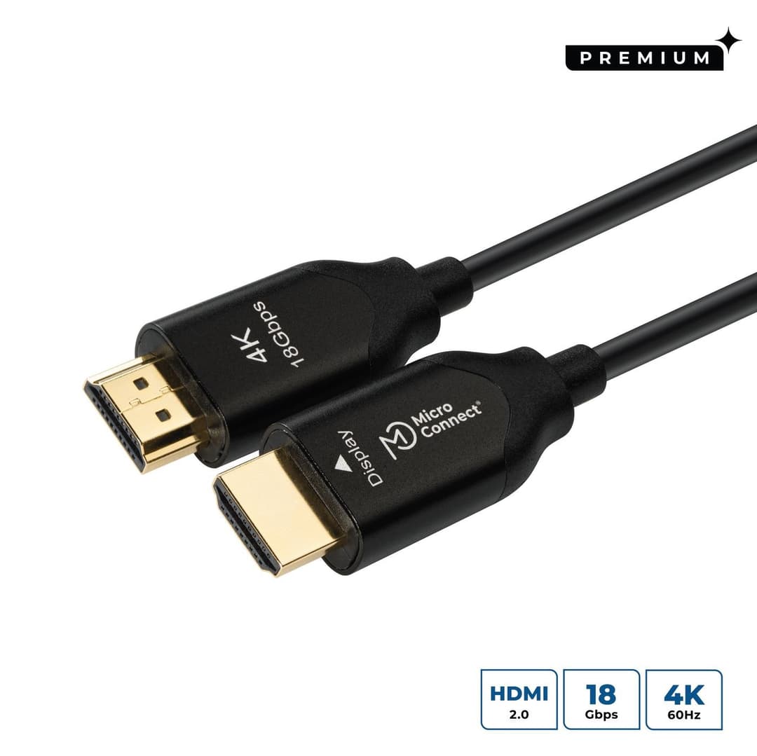 MicroConnect Premium High Speed Active Optic HDMI 2.0 Cable 50m - Image 1