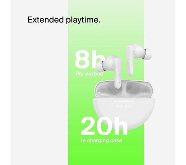 Belkin SoundForm Rhythm True Wireless Earbuds - White - Image 10