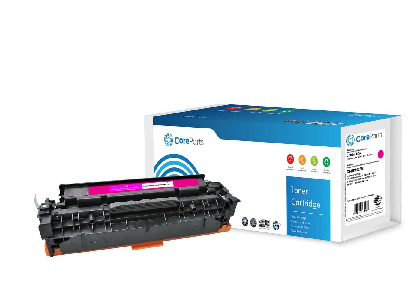CoreParts Compatible Toner Cartridge for HP 410A (CF413A) - Magenta