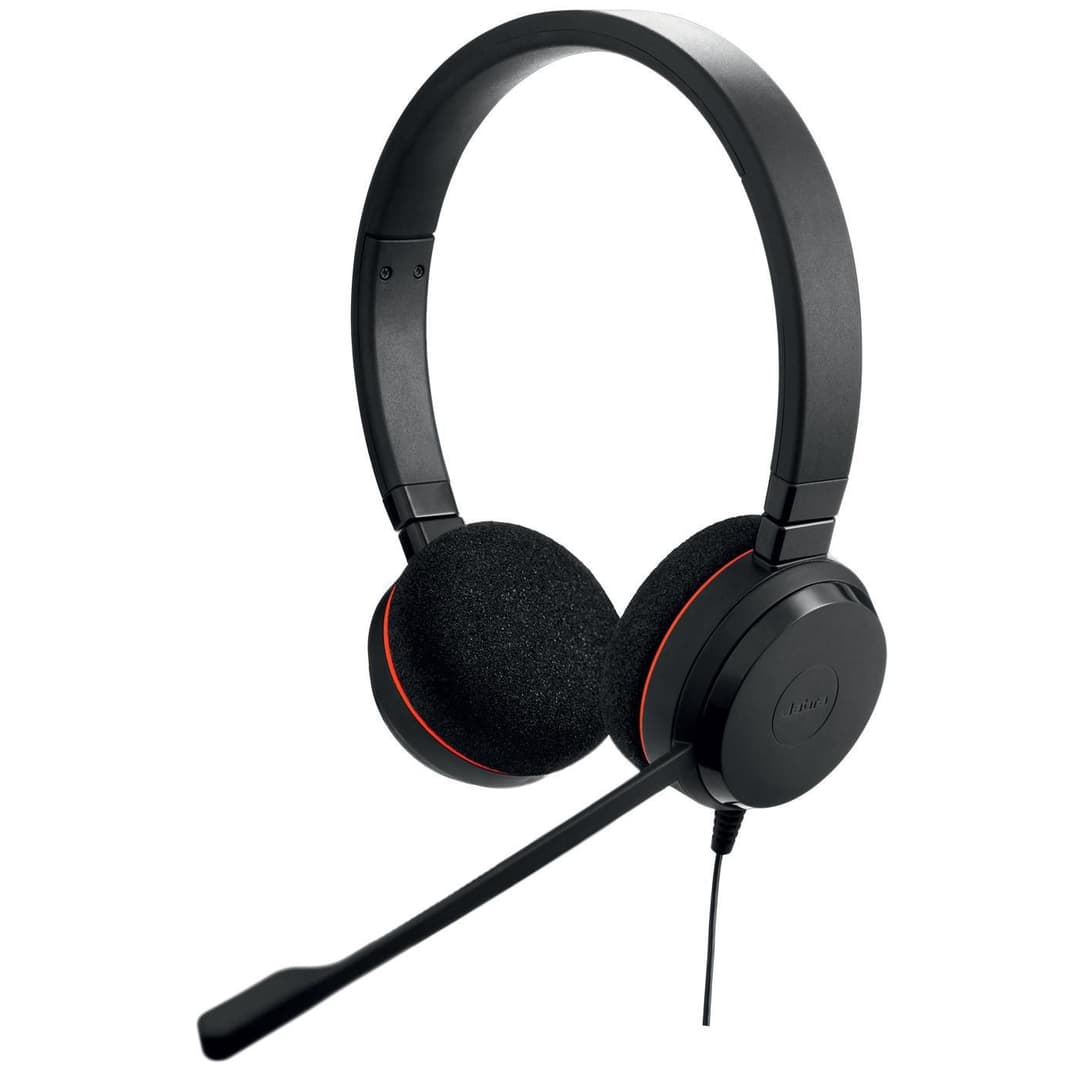 Jabra Evolve 20 MS Stereo Wired Headset, USB-C - Image 1