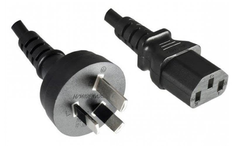 Mercodan Australian Power Cord 1.8m, AS/NZS Plug to IEC C13 - Black (580820011)