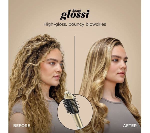 Shark Glam Straight, Waves & Curls Multi-Styler HD6052SUK with Diffuser - Gold - Image 8