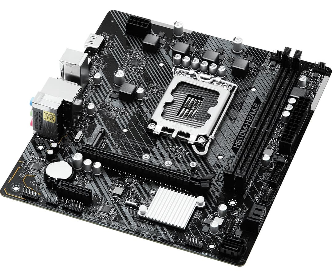 ASRock H610M-H2/M.2 Intel H610 DDR4 LGA 1700 Micro-ATX Motherboard - Image 2