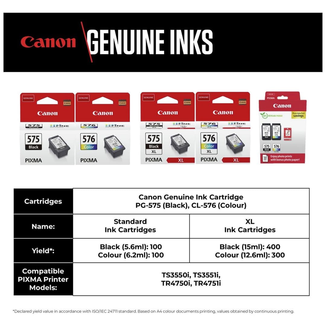 Canon CL-576 Tri-colour Ink Cartridge - Image 2