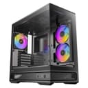 Antec C2M ARGB, Micro ATX PC Case, 3 PWM ARGB Fans Included, Black thumbnail 1