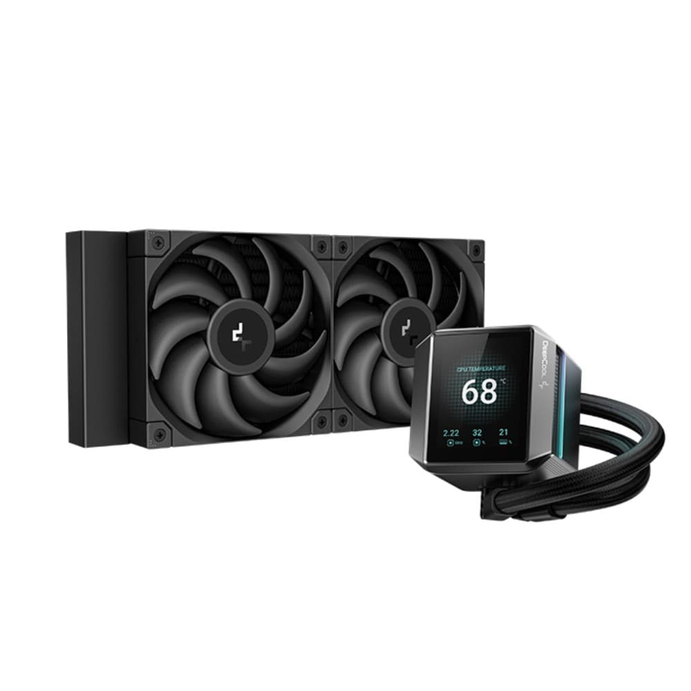 DeepCool Mystique 240mm ARGB Fluid Dynamic Bearing AIO Liquid Coolers - Image 1