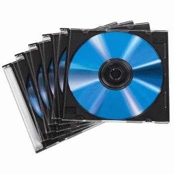 Hama Slim CD Jewel Case, Transparent - Pack of 50