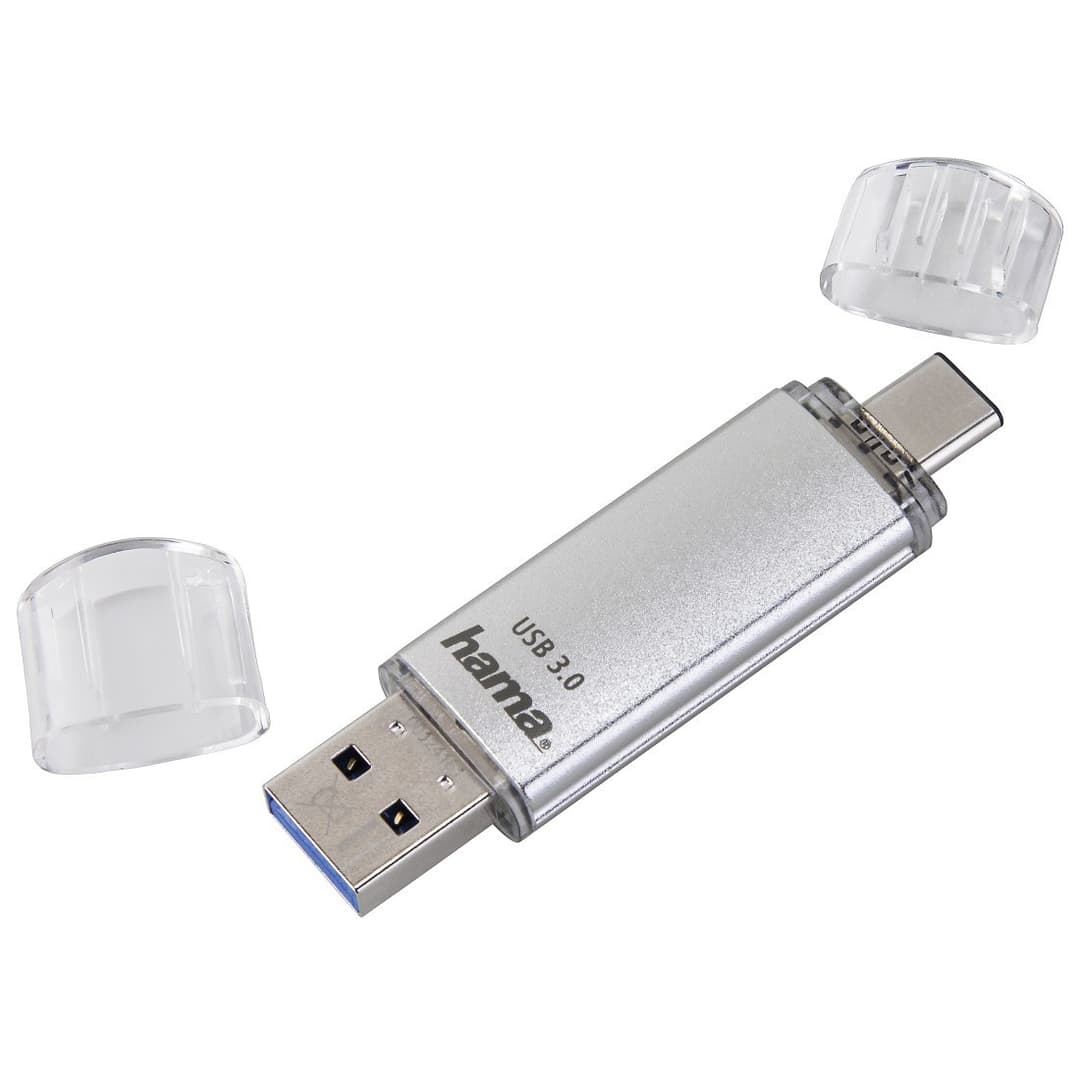 Hama C-Laeta USB Flash Drive USB Type-A / USB Type-C 3.2 Gen 1 (3.1 Gen 1) Silver 64GB - Image 3