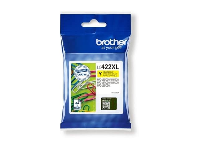 Brother LC422XL High Yield Original Ink Cartridge - Yellow - Image 5
