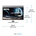 BenQ MOBIUZ EX271UZ 27" QD-OLED UHD 4K 240Hz 0.03ms Freesync Premium Pro Gaming Monitor thumbnail 9