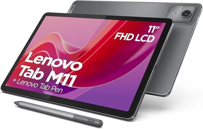 Lenovo Tab M11 11 Inch 128GB 4GB RAM WiFi Tablet with Pen - Luna Grey - Image 2