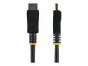 StarTech DISPL2M DisplayPort 1.2 Cable with Latches 2m Black thumbnail 1