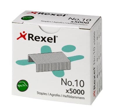Rexel No. 10 4.5mm Staples 12 Sheet Capacity (5000) - Image 1