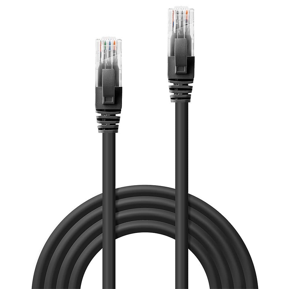 Lindy 2m Cat.6 U/UTP Ethernet Cable, Black - Image 3