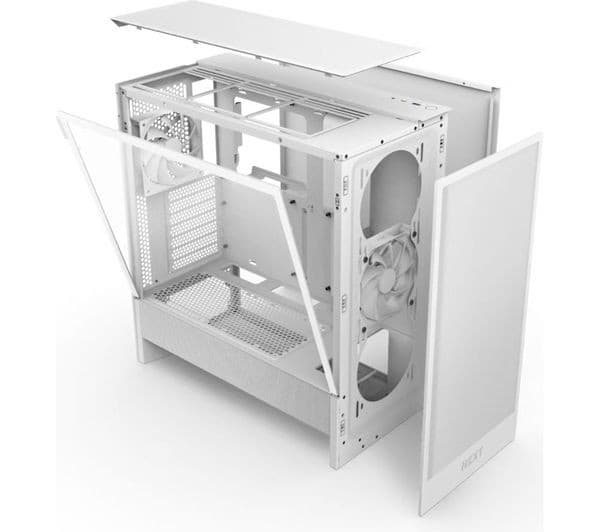 NZXT H5 Flow ATX Mid-Tower Case White - Image 2