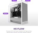NZXT H5 Flow ATX Mid-Tower Case White thumbnail 8