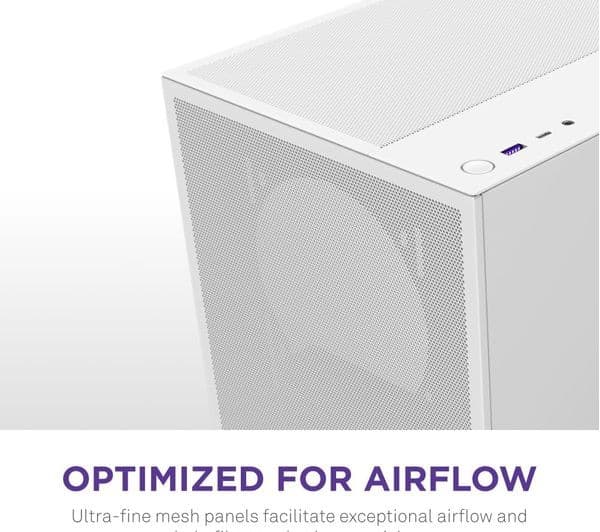NZXT H5 Flow ATX Mid-Tower Case White - Image 10