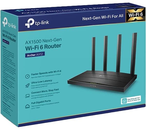 TP-Link Archer AX12 AX1500 Dual-Band Wi-Fi 6 Router - Image 4