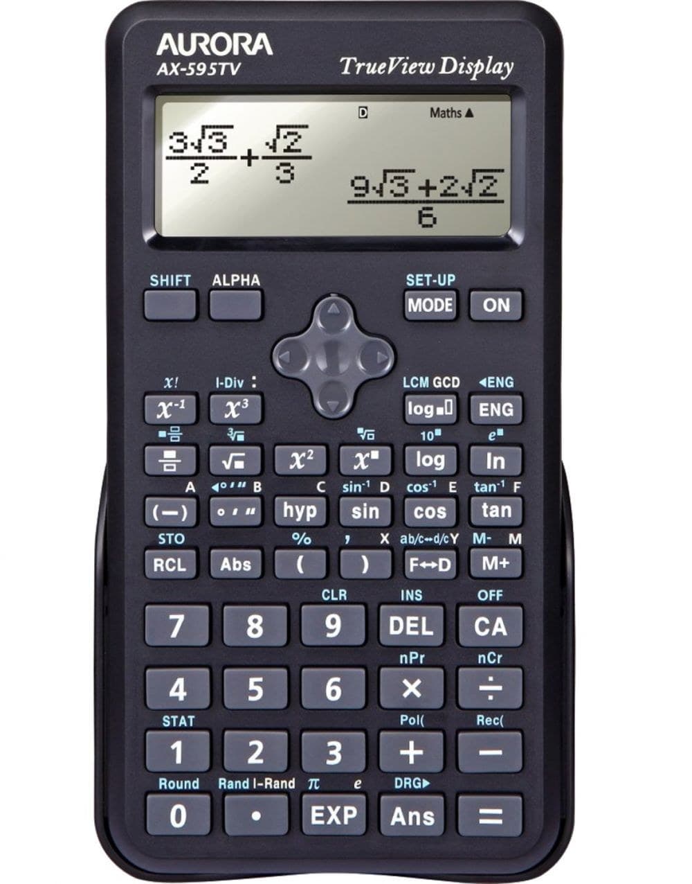 Aurora AX-595TV Scientific Calculator - Black - Image 1