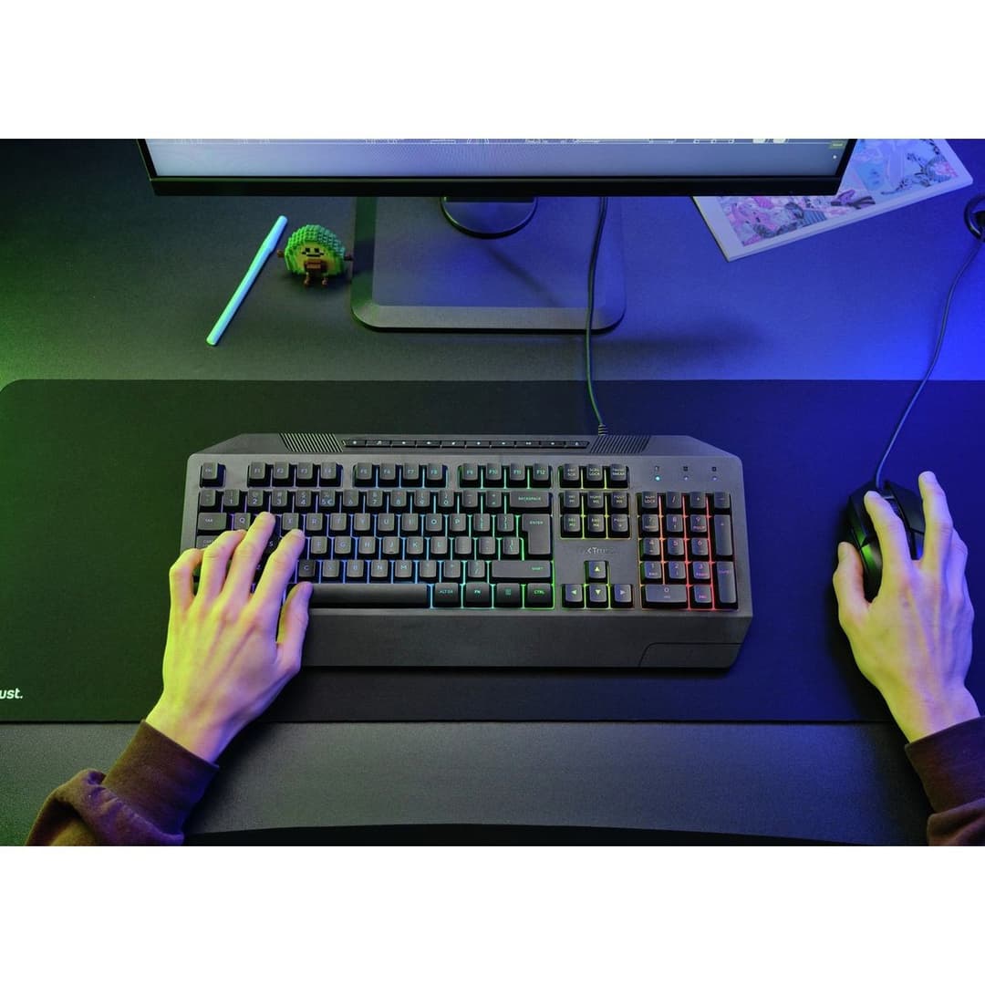 GXTrust GXT836 Evocx Gaming Keyboard - Black - Image 7