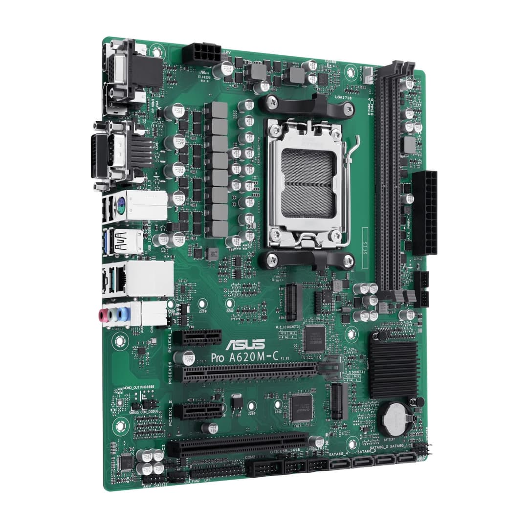 ASUS Pro A620M-C-CSM AMD A620 Socket AM5 Micro-ATX Motherboard - Image 8