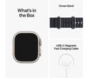 Apple Watch Ultra GPS + Cellular 49mm Titanium Case with Midnight Ocean Band thumbnail 8