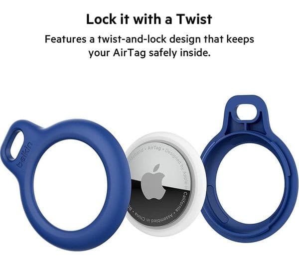 Belkin Secure Holder with Key Ring for AirTag - Blue - Image 5