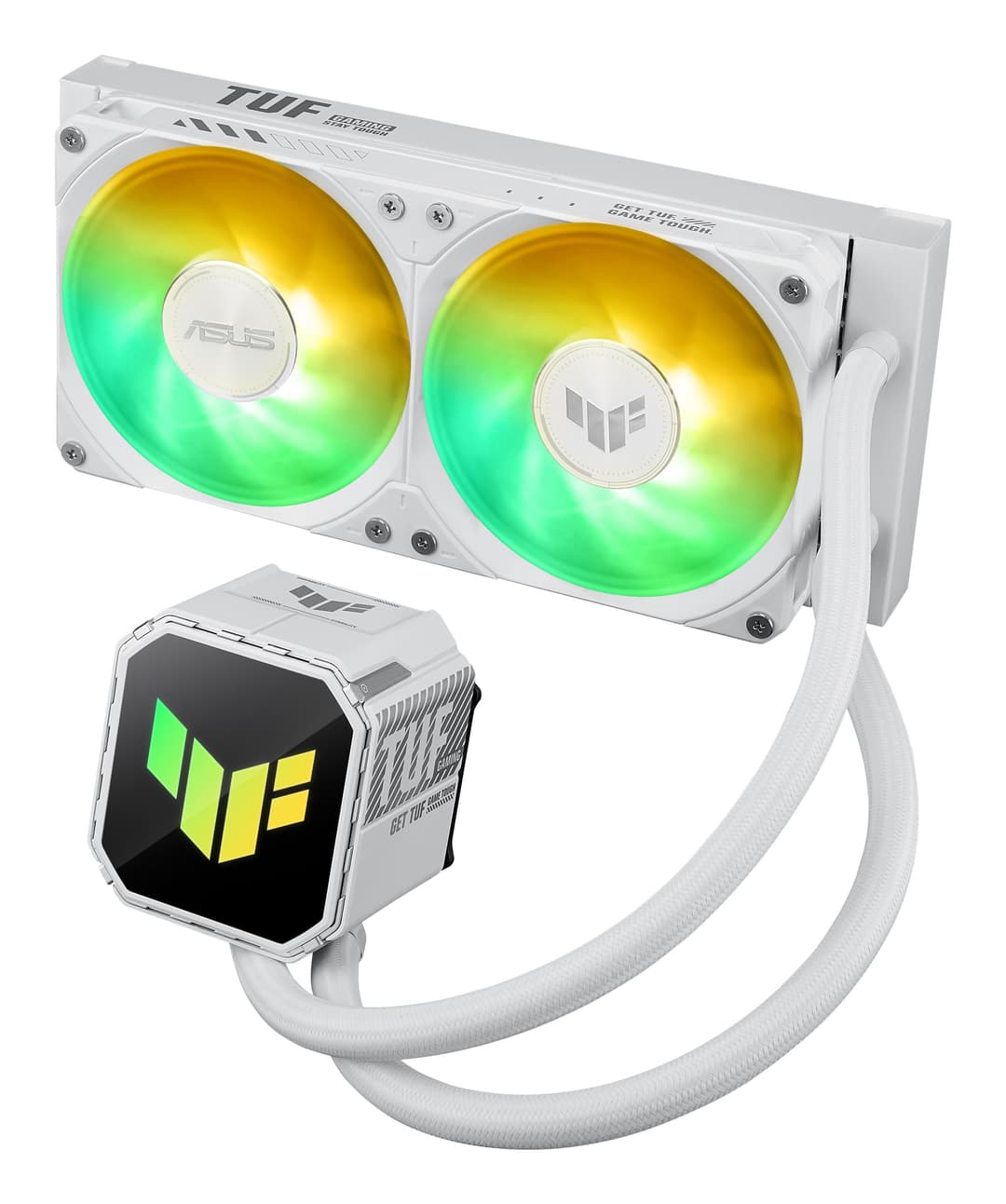 ASUS TUF Gaming LC III 240 ARGB Intel/AMD AIO Liquid CPU Cooler - White - Image 4