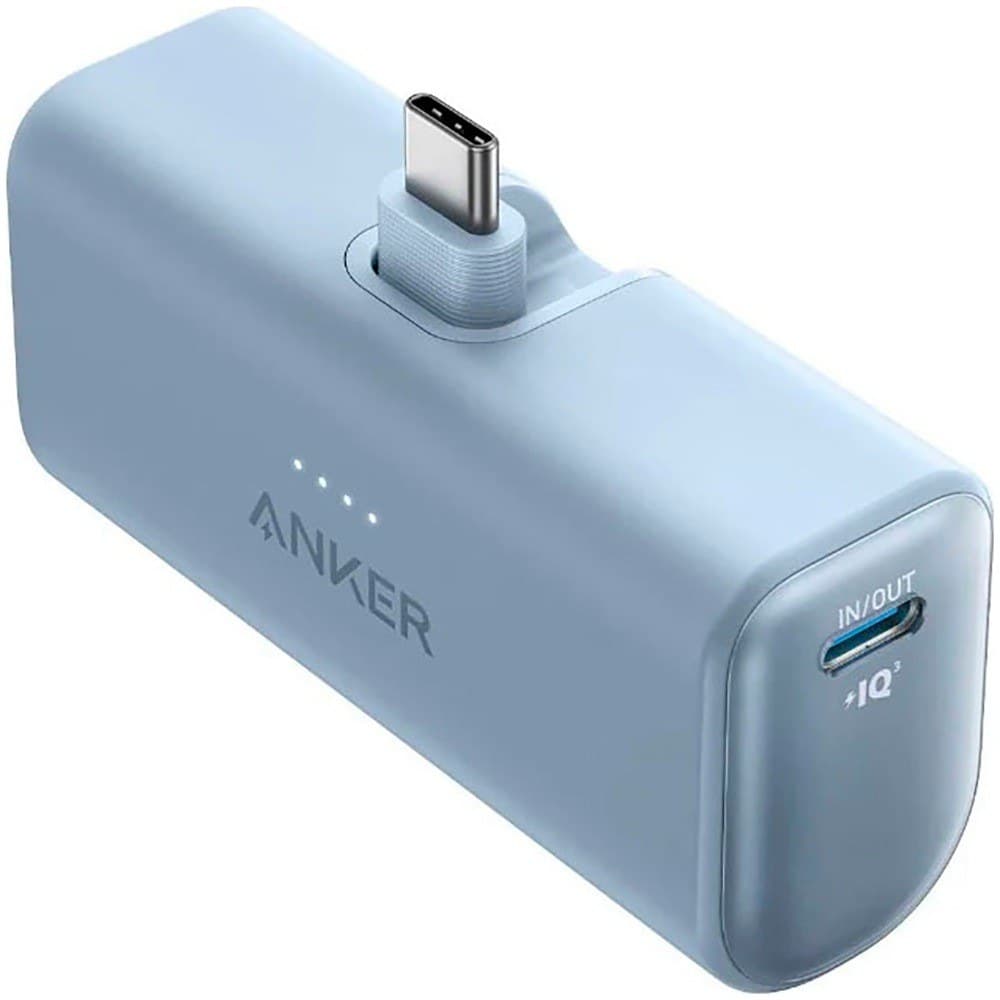 Anker Nano Power Bank 5,000mAh 22.5W with Built-In USB-C Connector - Blue - Image 1
