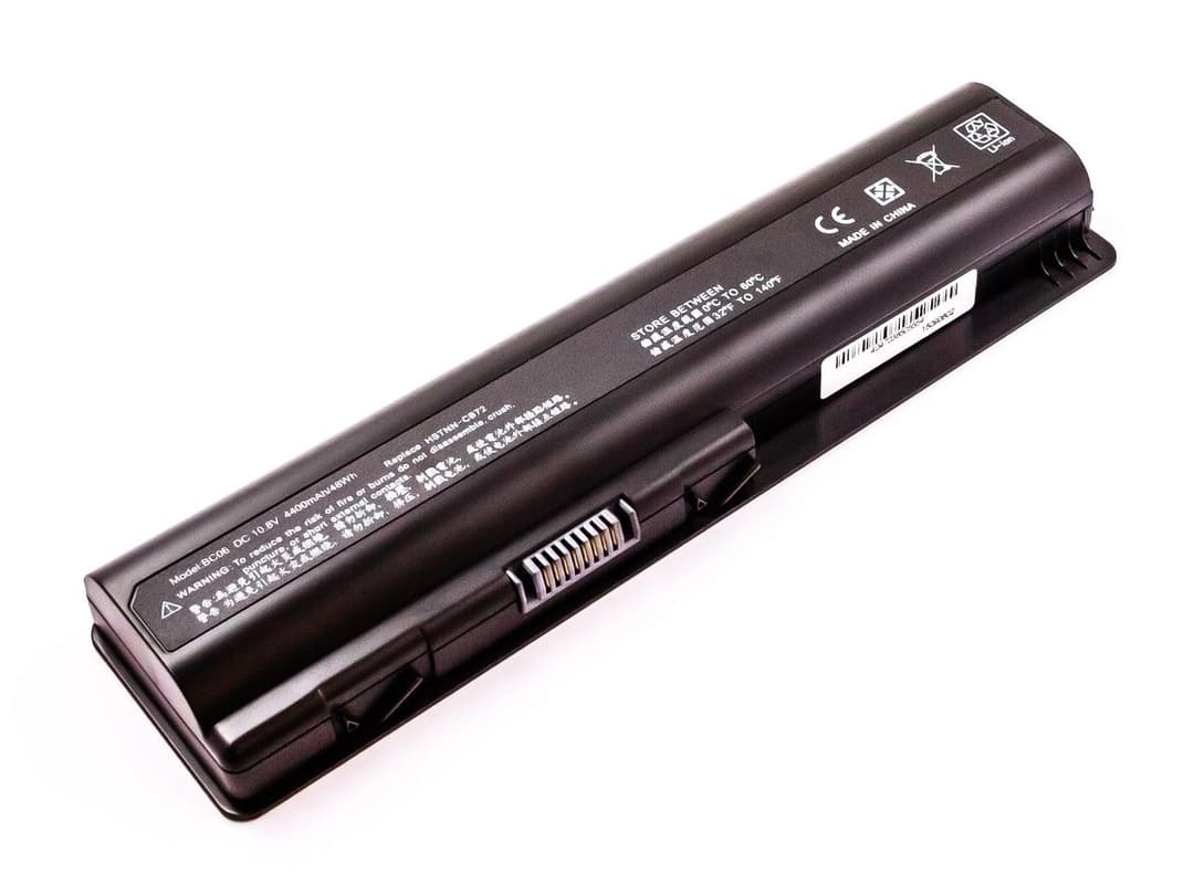 CoreParts MBI2348 Laptop Battery for HP Presario CQ50, CQ60-100/-200, CQ61-100/-200/-300, CQ70-100/-200, CQ71-200 & Pavilion DV6-2100 - Li-ion 10.8V 4.4Ah 47.52Wh 6-Cell - Black - Image 1