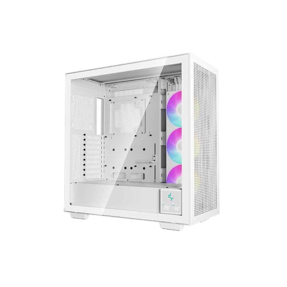 DeepCool Morpheus WH Full Tower Tempered Glass Gaming PC Case - White - Image 2