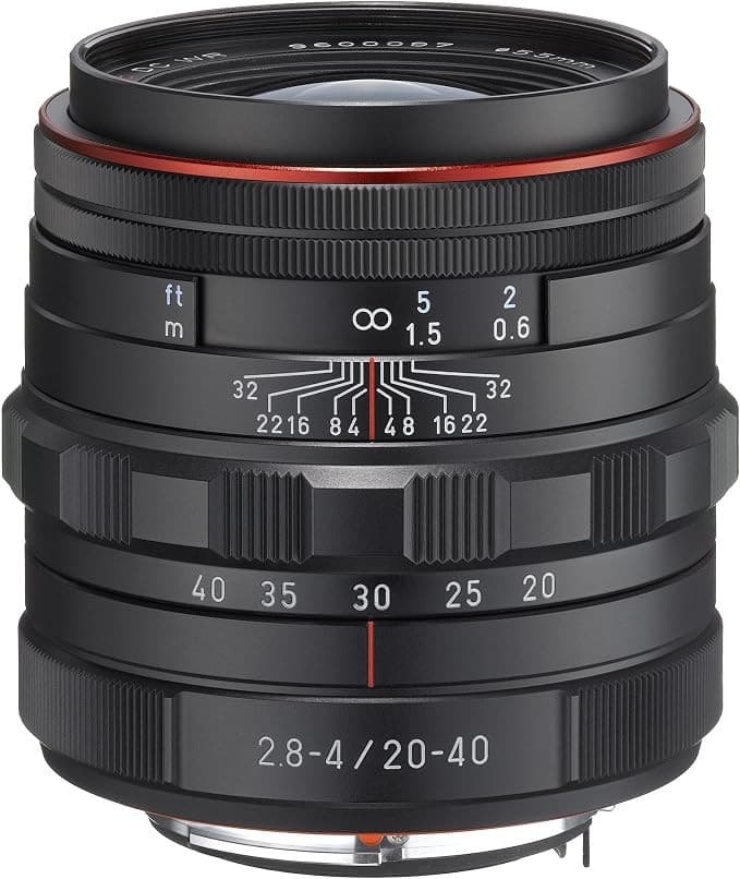 Pentax HD DA 20-40mm f/2.8-4 ED Limited DC WR Zoom Lens Black