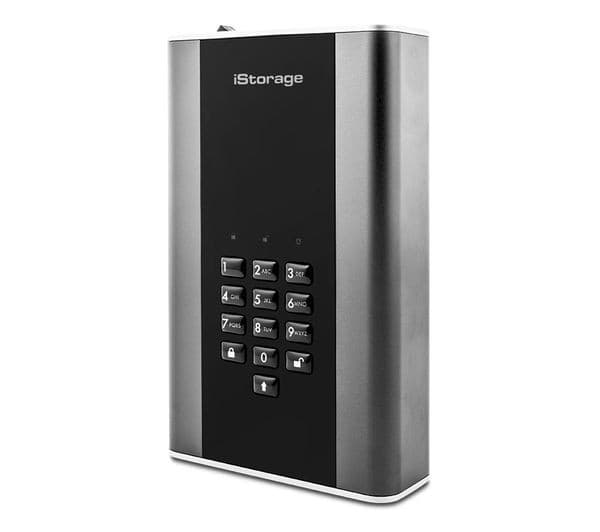 iStorage diskAshur DT2 1TB 256-bit Hardware-Encrypted External Hard Drive - Graphite - Image 4