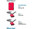 iStorage diskAshur DT2 1TB 256-bit Hardware-Encrypted External Hard Drive - Graphite thumbnail 6
