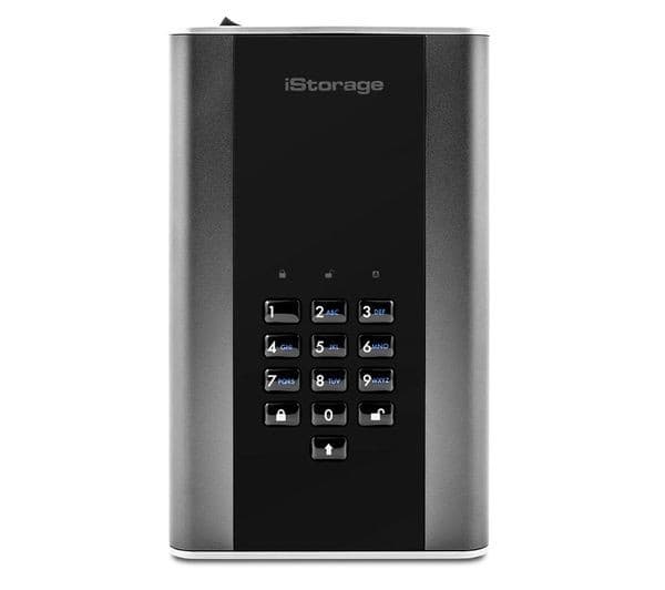 iStorage diskAshur DT2 1TB 256-bit Hardware-Encrypted External Hard Drive - Graphite - Image 8