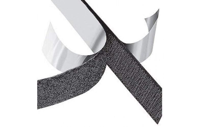Mercodan Self-Adhesive Hook Velcro Tape 30mm x 25m Black (221513010)