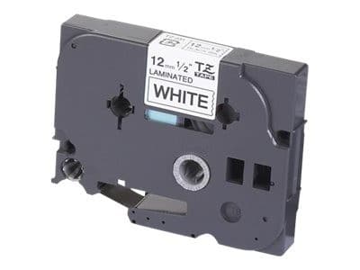 Brother TZe-231 Laminated Labelling Tape 12mm x 8m - Black on White - Image 2