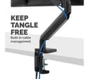 Fellowes Platinum Series Single Monitor Arm - Black (8043301) thumbnail 6