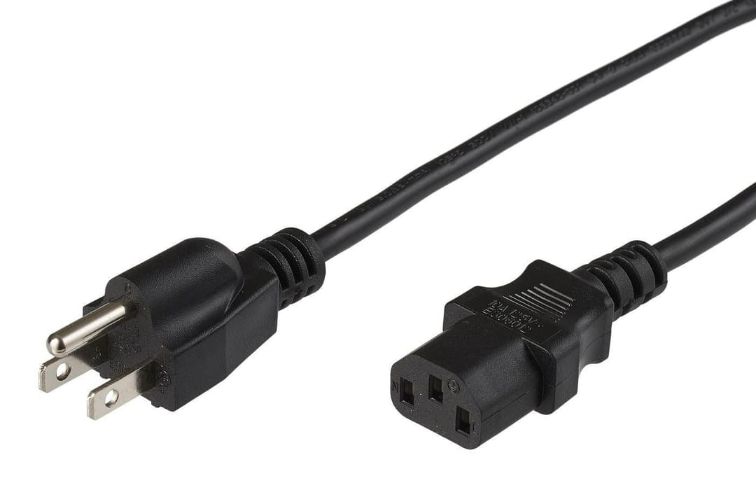 Microconnect Power Cord NEMA 5-15P to C13 4m AWG14 Black - Image 1