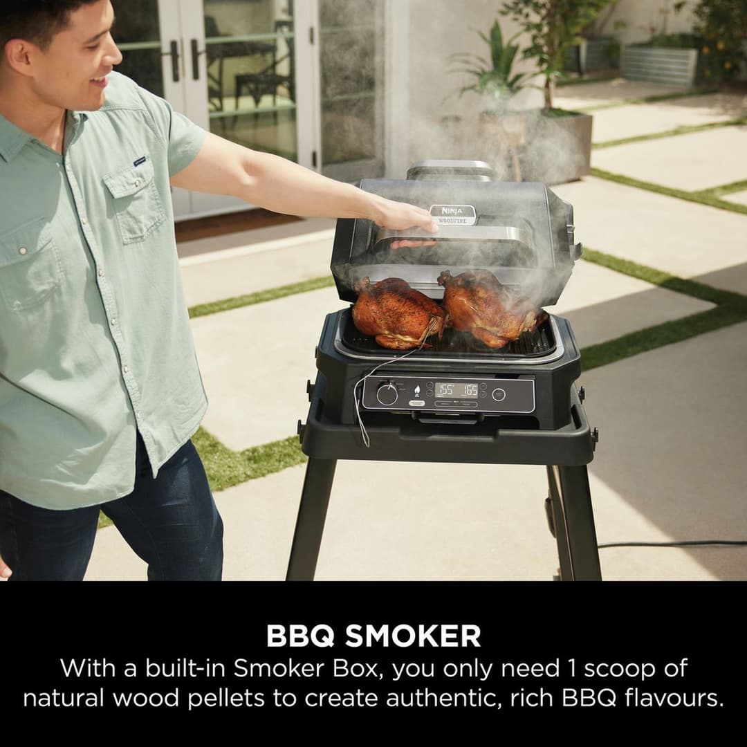 Ninja OG850UK Woodfire Pro XL Electric BBQ Grill & Smoker - Image 3