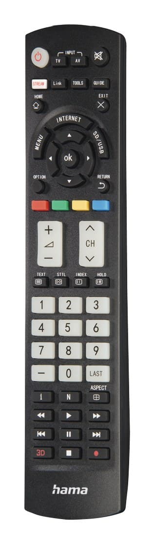 Hama 00221064 Replacement Remote Control for Panasonic TVs, IR, Learning Function - Image 3