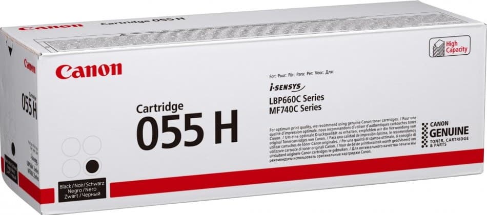 Canon 055H High Capacity Original Toner Cartridge - Black - Image 1
