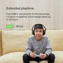 Belkin SoundForm Inspire Wireless Kids Over-Ear Headphones - Black thumbnail 2