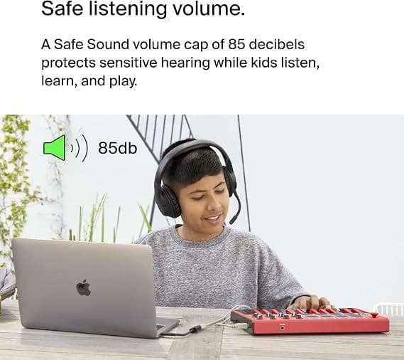 Belkin SoundForm Inspire Wireless Kids Over-Ear Headphones - Black - Image 3