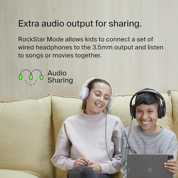 Belkin SoundForm Inspire Wireless Kids Over-Ear Headphones - Black - Image 4