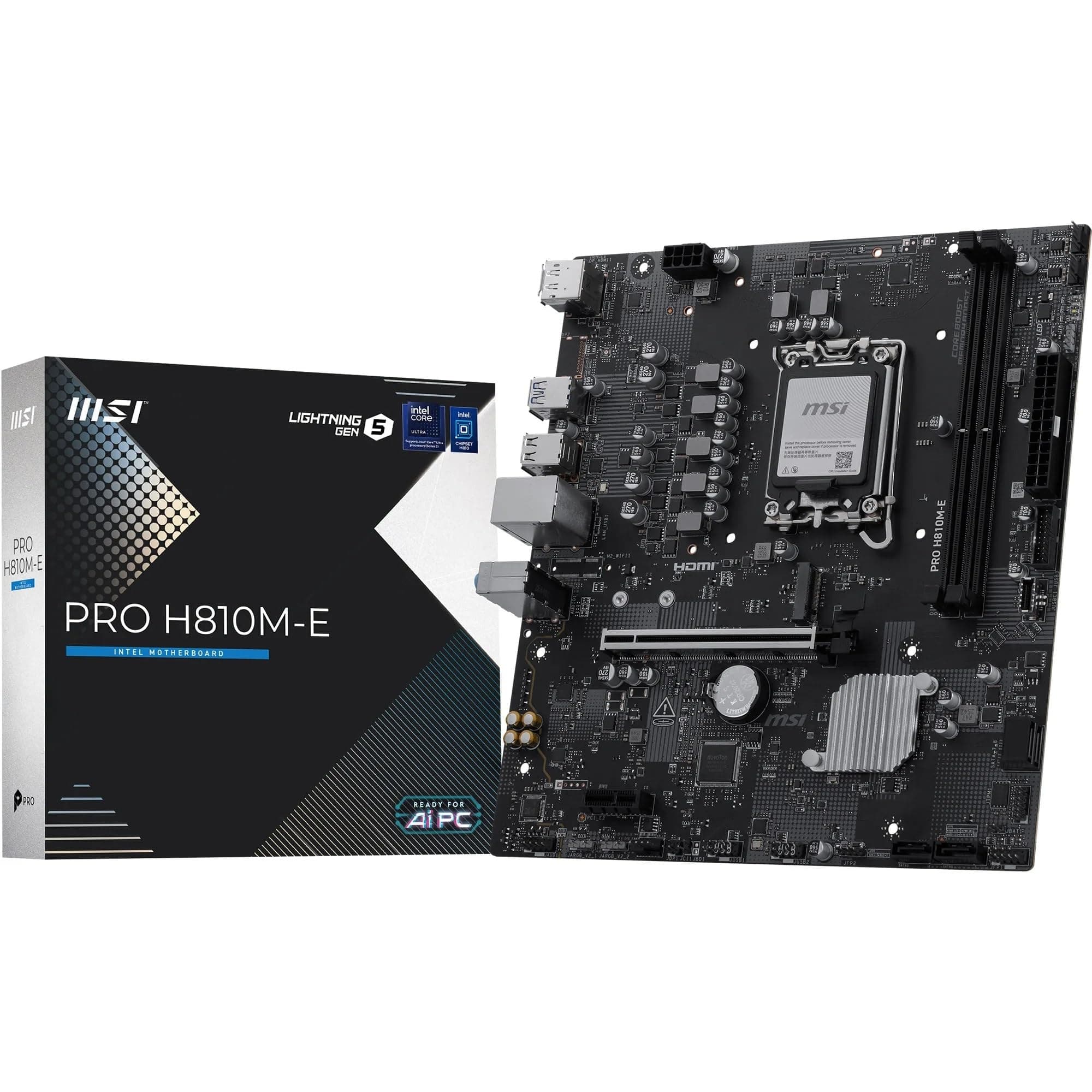 MSI PRO H810M-E Motherboard - mATX, LGA1851