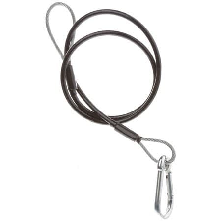 Ikan SW-04 Safety Cable Wire 800mm x 4.5mm with Carabiner - Black (SW-04) - Image 1