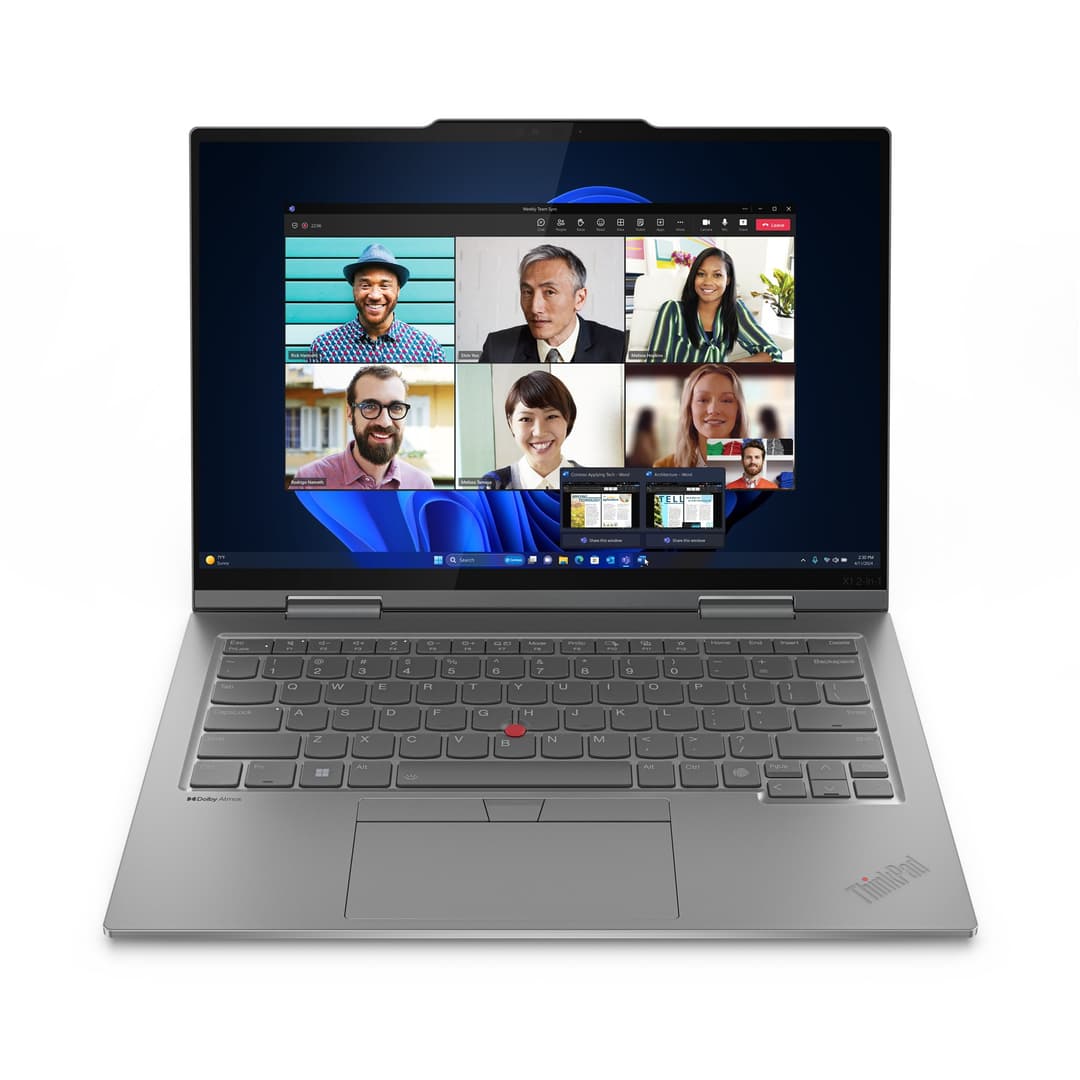 Lenovo ThinkPad X1 2-in-1 Gen 9 Intel Core Ultra 5 135U Hybrid (2-in-1) 35.6 cm (14") Touchscreen WUXGA 32 GB LPDDR5x-SDRAM 512 GB SSD Wi-Fi 6E (802.11ax) Windows 11 Pro Grey UK English - Image 1